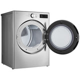 LG DLEX5800V Electric Dryer, 7.4 cu. ft. Dryer Capacity, 26 Dry Cycles, Steam Clean, 5 Temperature Settings, Vented, Stackable, Wifi Enabled
