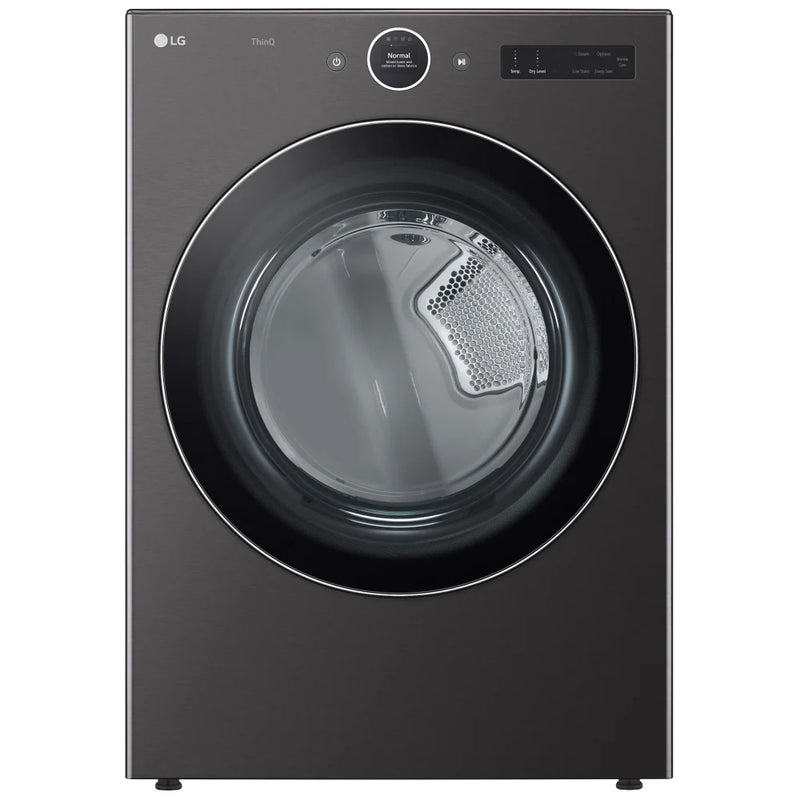 LG DLEX6700B Electric Dryer, 7.4 cu. ft. Dryer Capacity, 23 Dry Cycles, Steam Clean, 5 Temperature Settings, Vented, Stackable, Wifi Enabled, Black Stainless Steel colour