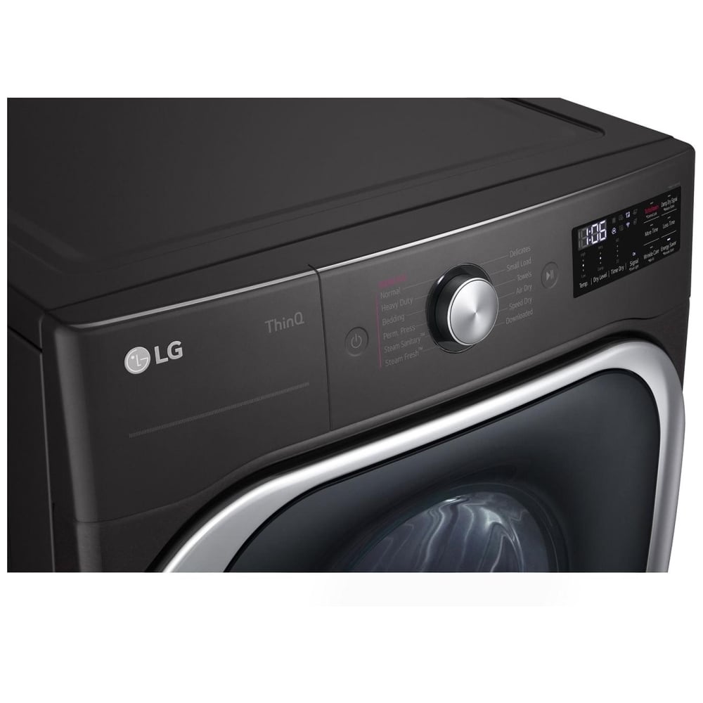LG DLEX8900B 9.0 cu. ft. Smart Wi-Fi Enabled Front Load Electric Dryer with TurboSteam & Built-In Intelligence