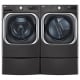 LG Washer WM8900HBA & Electric Dryer DLEX8900B & Stacking Kit KSTK2