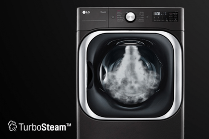 LG DLEX8900B 9.0 cu. ft. Smart Wi-Fi Enabled Front Load Electric Dryer with TurboSteam & Built-In Intelligence