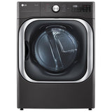LG DLEX8900B Electric Dryer, 9.0 cu. ft. Dryer Capacity, 12 Dry Cycles, Steam Clean, 5 Temperature Settings, Vented, Stackable, Wifi Enabled, Black Stainless Steel colour
