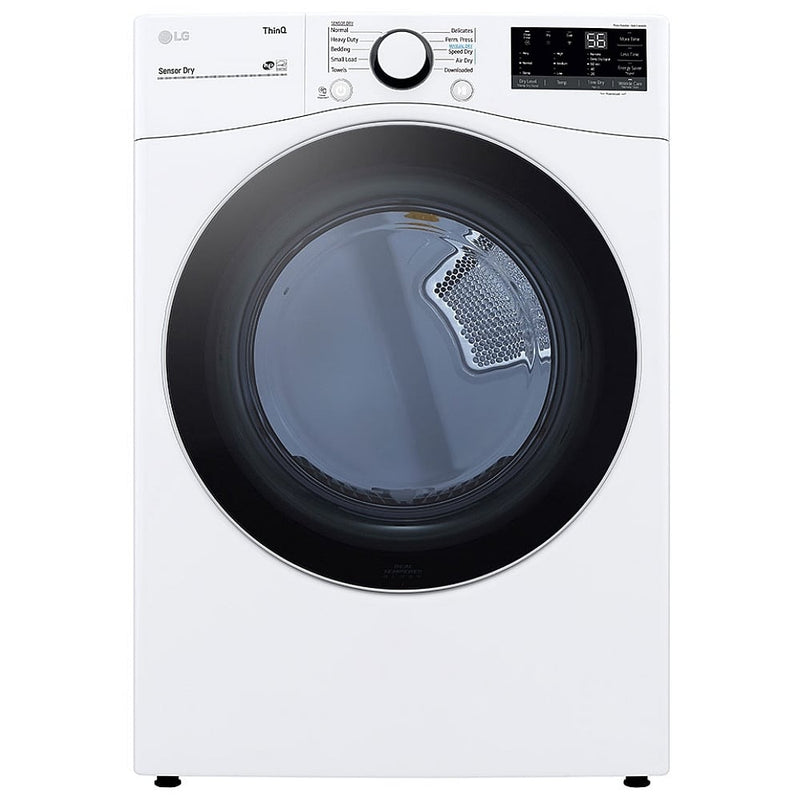 LG DLG3601W Gas Dryer, 7.4 cu. ft. Dryer Capacity, 10 Dry Cycles, 5 Temperature Settings, Vented, Stackable, Wifi Enabled, White colour
