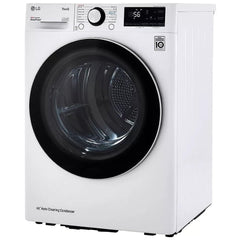 LG DLHC1455W Electric Dryer, 4.2 cu. ft. Dryer Capacity, 14 Dry Cycles, Steam Clean, 3 Temperature Settings, Ventless - Heat Pump, Stackable, Wifi Enabled, White colour