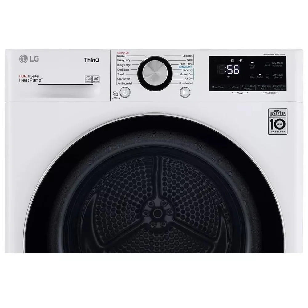 4.2 cu.ft. Smart wi-fi Enabled Compact Front Load Dryer with Dual Inverter HeatPump™ Technology Electric Dryer DLHC1455W