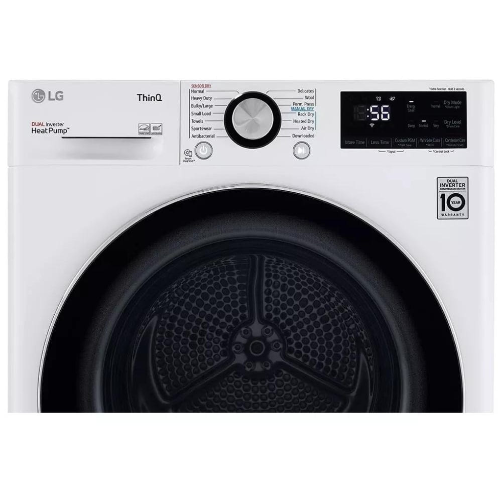 LG DLHC1455W 4.2 cu.ft. Smart Wi-Fi Enabled Compact Front Load Dryer