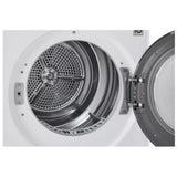 LG DLHC1455W Electric Dryer, 4.2 cu. ft. Dryer Capacity, 14 Dry Cycles, Steam Clean, 3 Temperature Settings, Ventless - Heat Pump, Stackable, Wifi Enabled, White colour