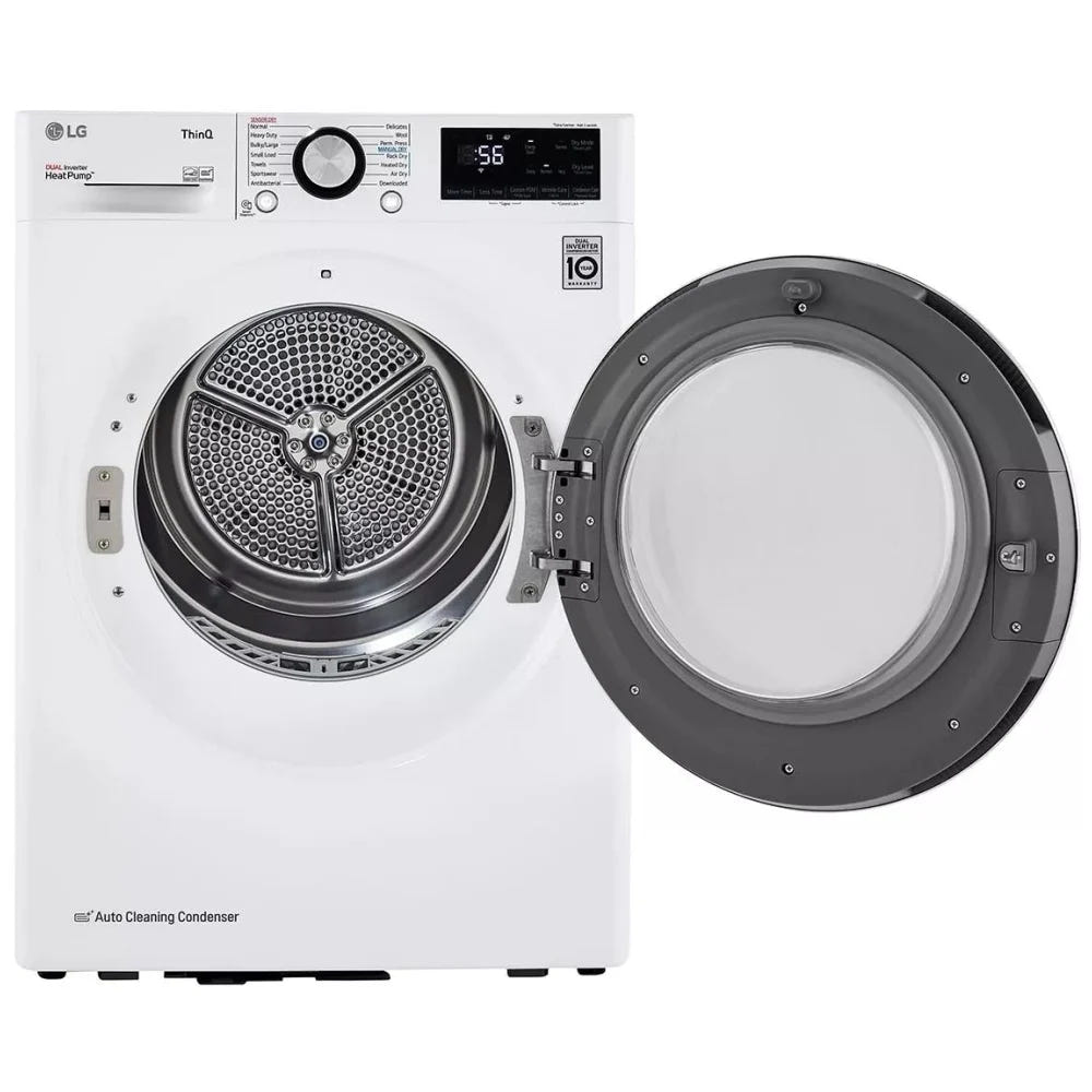 4.2 cu.ft. Smart wi-fi Enabled Compact Front Load Dryer with Dual Inverter HeatPump™ Technology Electric Dryer DLHC1455W