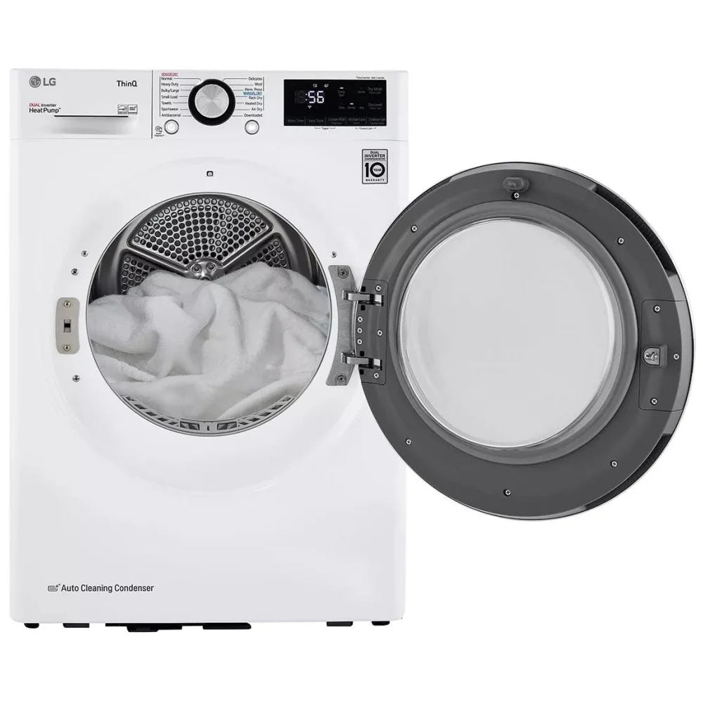 4.2 cu.ft. Smart wi-fi Enabled Compact Front Load Dryer with Dual Inverter HeatPump™ Technology Electric Dryer DLHC1455W