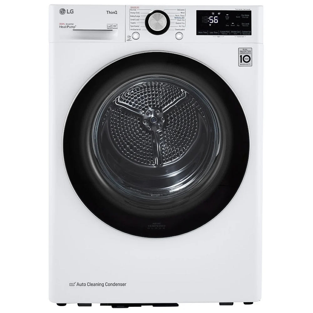 4.2 cu.ft. Smart wi-fi Enabled Compact Front Load Dryer with Dual Inverter HeatPump™ Technology Electric Dryer DLHC1455W