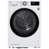 LG DLHC1455W Electric Dryer, 4.2 cu. ft. Dryer Capacity, 14 Dry Cycles, Steam Clean, 3 Temperature Settings, Ventless - Heat Pump, Stackable, Wifi Enabled, White colour
