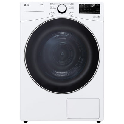 LG DLHC3602W Electric Dryer, 7.8 cu. ft. Dryer Capacity, 11 Dry Cycles, 2 Temperature Settings, Ventless - Heat Pump, Stackable, White colour