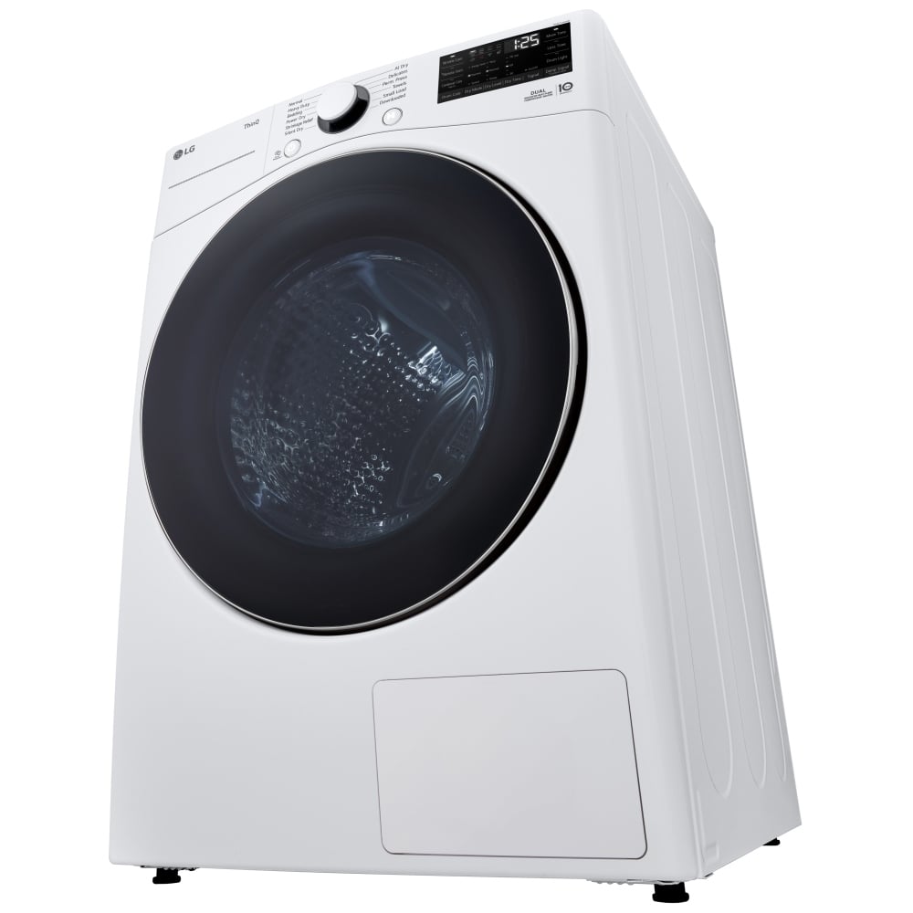 LG DLHC3602W Electric Dryer, 7.8 cu. ft. Dryer Capacity, 11 Dry Cycles, 2 Temperature Settings, Ventless - Heat Pump, Stackable, White colour