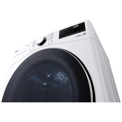 LG DLHC3602W Electric Dryer, 7.8 cu. ft. Dryer Capacity, 11 Dry Cycles, 2 Temperature Settings, Ventless - Heat Pump, Stackable, White colour