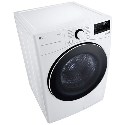LG DLHC3602W Electric Dryer, 7.8 cu. ft. Dryer Capacity, 11 Dry Cycles, 2 Temperature Settings, Ventless - Heat Pump, Stackable, White colour