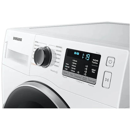Samsung DV25B6800HW Electric Dryer, 4 cu. ft. Dryer Capacity, 5 Temperature Settings, Stackable, Steel Drum, White colour Ventless (Heat Pump)