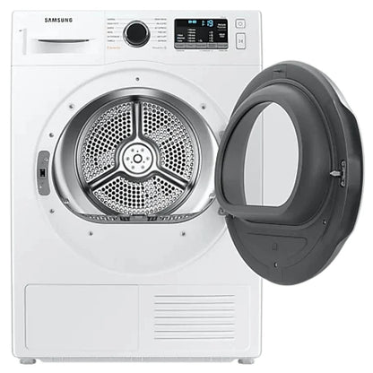 Samsung DV25B6800HW Electric Dryer, 4 cu. ft. Dryer Capacity, 5 Temperature Settings, Stackable, Steel Drum, White colour Ventless (Heat Pump)