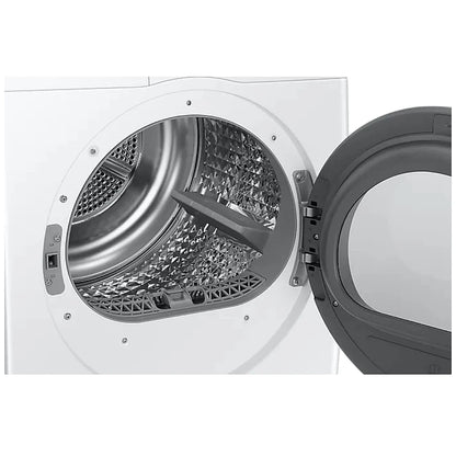Samsung DV25B6800HW Electric Dryer, 4 cu. ft. Dryer Capacity, 5 Temperature Settings, Stackable, Steel Drum, White colour Ventless (Heat Pump)