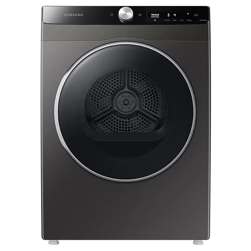 Samsung DV25B6900EX Electric Dryer, 4 cu. ft. Dryer Capacity, 5 Temperature Settings, Stackable, Steel Drum, Wifi Enabled, Grey Colour