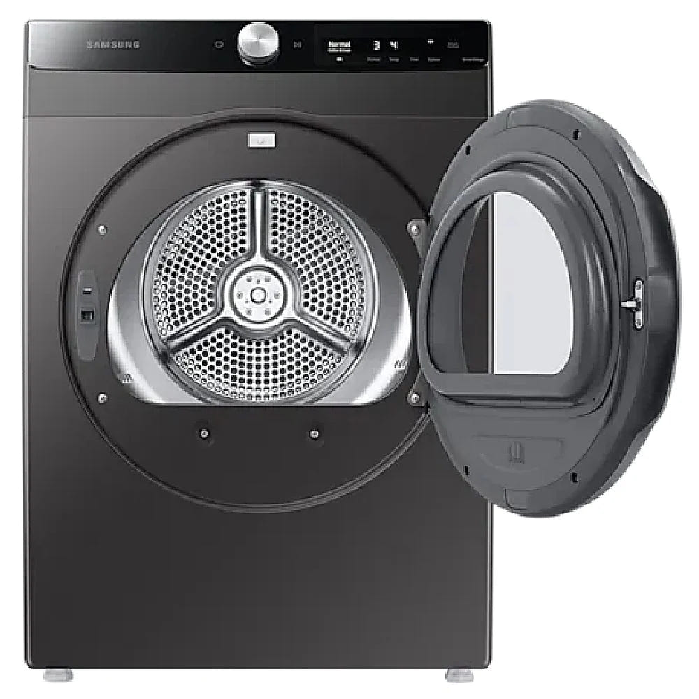 Samsung DV25B6900EX Electric Dryer, 4 cu. ft. Dryer Capacity, 5 Temperature Settings, Stackable, Steel Drum, Wifi Enabled, Grey colour