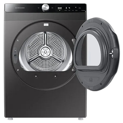Samsung DV25B6900EX Electric Dryer, 4 cu. ft. Dryer Capacity, 5 Temperature Settings, Stackable, Steel Drum, Wifi Enabled, Grey colour