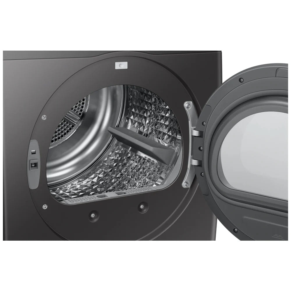 Samsung DV25B6900EX Electric Dryer, 4 cu. ft. Dryer Capacity, 5 Temperature Settings, Stackable, Steel Drum, Wifi Enabled, Grey colour