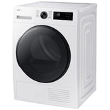 Samsung DV25FG50B0BEAC Electric Dryer, 4 cu. ft. Dryer Capacity, 12 Dry Cycles, 3 Temperature Settings, Ventless - Heat Pump, Stackable, White colour