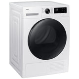 Samsung DV25FG50B0BEAC Electric Dryer, 4 cu. ft. Dryer Capacity, 12 Dry Cycles, 3 Temperature Settings, Ventless - Heat Pump, Stackable, White colour