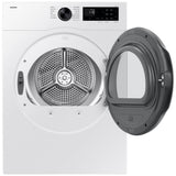 Samsung DV25FG50BVBEAC Electric Dryer, 4 cu. ft. Dryer Capacity, 12 Dry Cycles, 5 Temperature Settings, Vented, Stackable, White colour