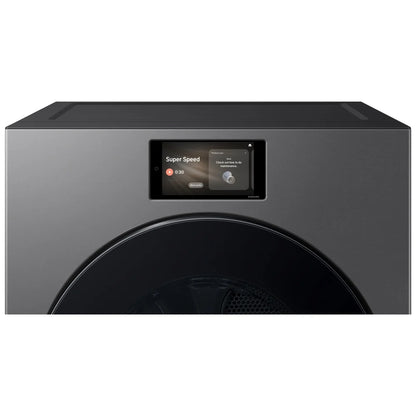 Samsung Bespoke DV90F53AESAC Electric Dryer, 7.6 cu. ft. Dryer Capacity, Steam Clean, 5 Temperature Settings, Stackable, Steel Drum, Wifi Enabled, Dark Steel colour