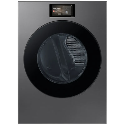 Samsung Bespoke DV90F53AESAC Electric Dryer, 7.6 cu. ft. Dryer Capacity, Steam Clean, 5 Temperature Settings, Stackable, Steel Drum, Wifi Enabled, Dark Steel colour