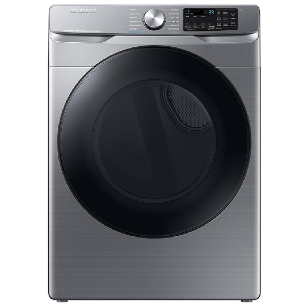 Samsung DVE45B6305P - Electric Dryer, 7.5 cu. ft. Dryer Capacity, Steam Clean, 5 Temperature Settings, Stackable, Steel Drum, Wifi Enabled, Grey colour