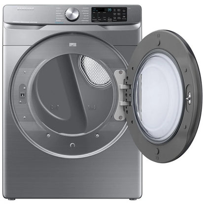 Samsung DVE45B6305P - DVE45B6305P/AC Electric Dryer, 7.5 cu. ft. Dryer Capacity, Steam Clean, 5 Temperature Settings, Stackable, Steel Drum, Wifi Enabled, Grey colour