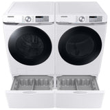 Samsung DVE45B6305W - DVE45B6305W/AC Electric Dryer, 7.5 cu. ft. Dryer Capacity, 12 Dry Cycles, Steam Clean, 5 Temperature Settings, Vented, Stackable, Wifi Enabled, White colour