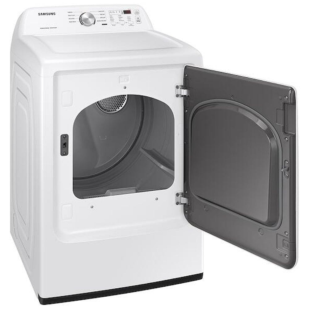 Samsung DVE45T3200W Electric Dryer, 7.2 cu. ft. Dryer Capacity, 7 Dry Cycles, 4 Temperature Settings, Steel Drum, White colour