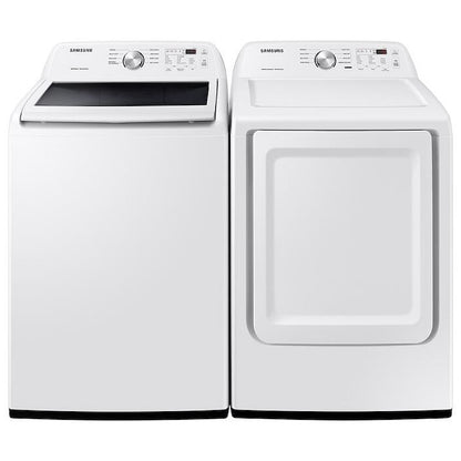 Samsung DVE45T3200W Electric Dryer, 7.2 cu. ft. Dryer Capacity, 7 Dry Cycles, 4 Temperature Settings, Steel Drum, White colour
