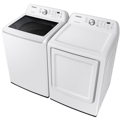 Samsung DVE45T3200W Electric Dryer, 7.2 cu. ft. Dryer Capacity, 7 Dry Cycles, 4 Temperature Settings, Steel Drum, White colour