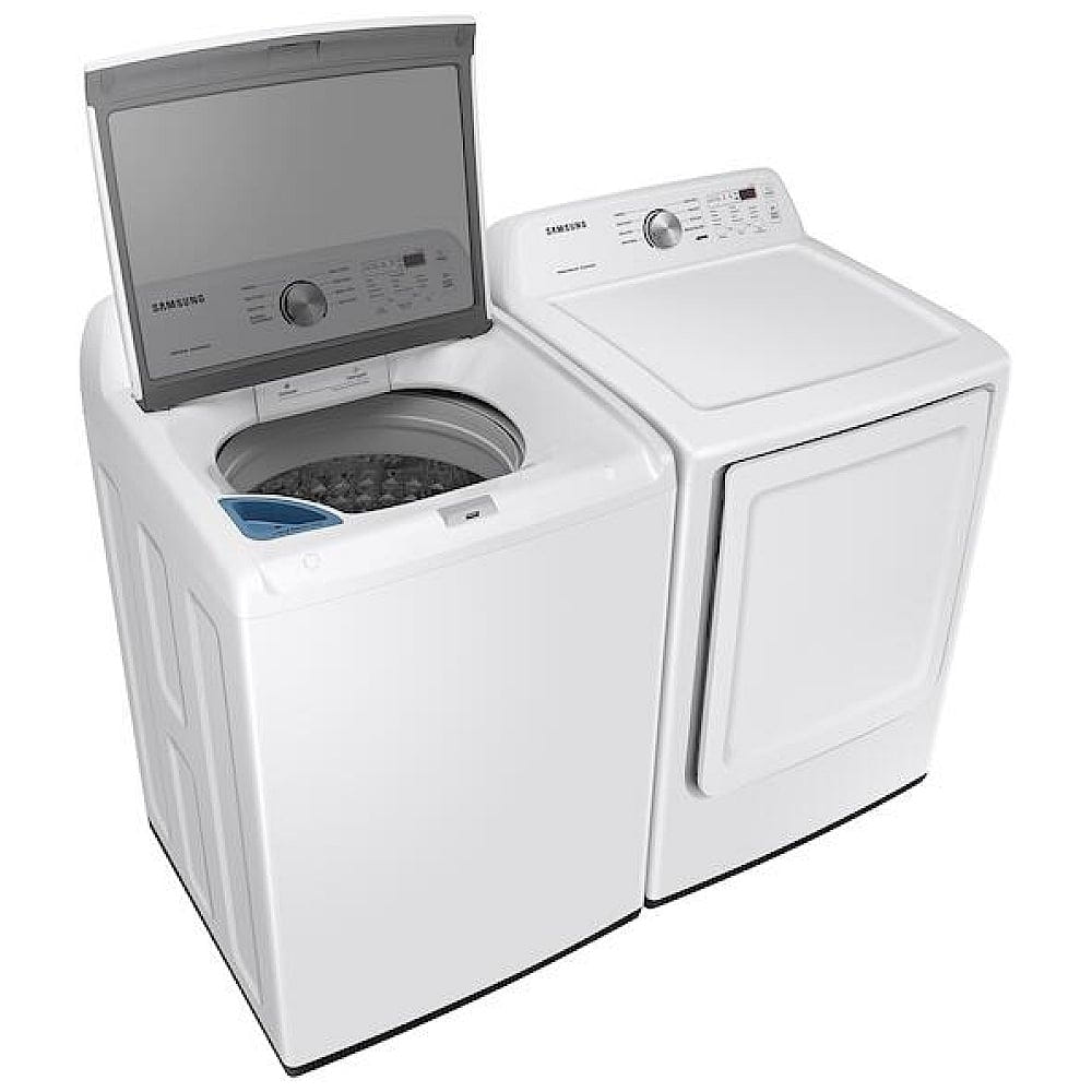 Samsung Top Load Washer & Electric Dryer Set WA44A3205AW & DVE45T3200W