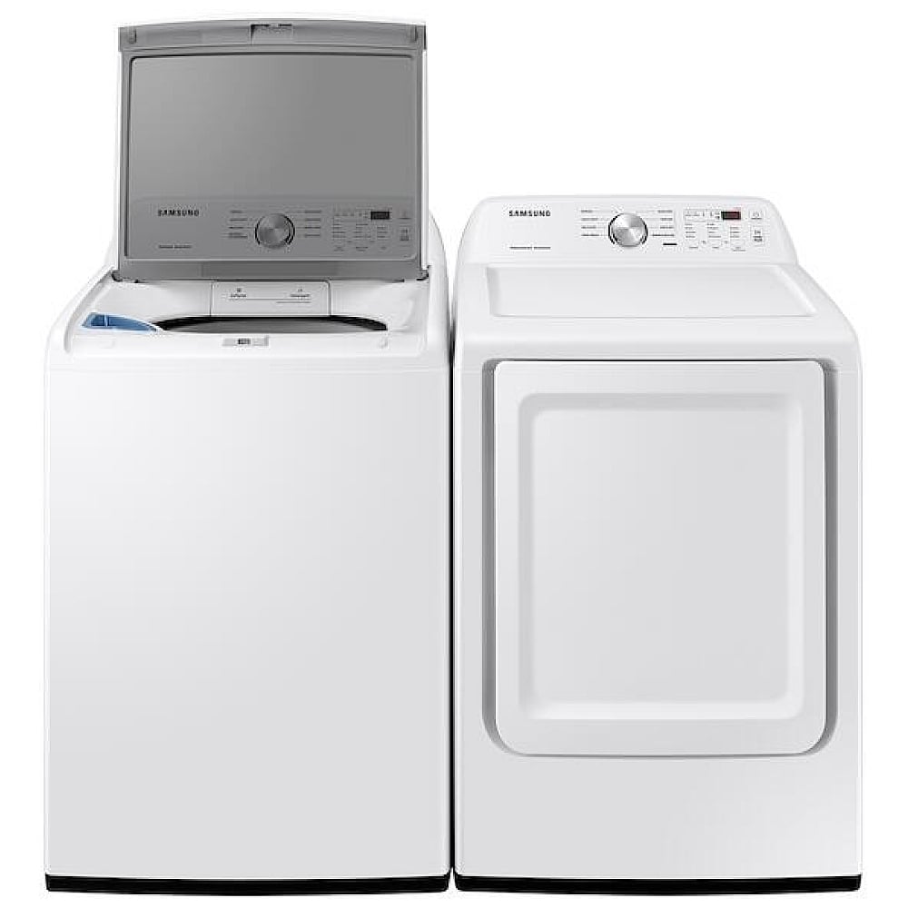 Samsung Top Load Washer WA45T3200AW & Electric Dryer DVE47CG3500WAC