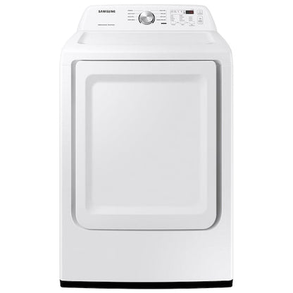 Samsung DVE45T3200W Electric Dryer, 7.2 cu. ft. Dryer Capacity, 7 Dry Cycles, 4 Temperature Settings, Steel Drum, White colour