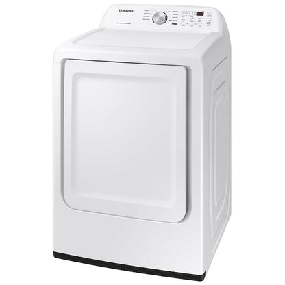 Samsung DVE45T3200W Electric Dryer, 7.2 cu. ft. Dryer Capacity, 7 Dry Cycles, 4 Temperature Settings, Steel Drum, White colour