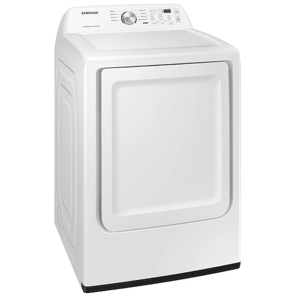Samsung DVE45T3200W Electric Dryer, 7.2 cu. ft. Dryer Capacity, 7 Dry Cycles, 4 Temperature Settings, Steel Drum, White colour
