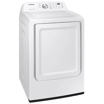 Samsung DVE45T3200W Electric Dryer, 7.2 cu. ft. Dryer Capacity, 7 Dry Cycles, 4 Temperature Settings, Steel Drum, White colour