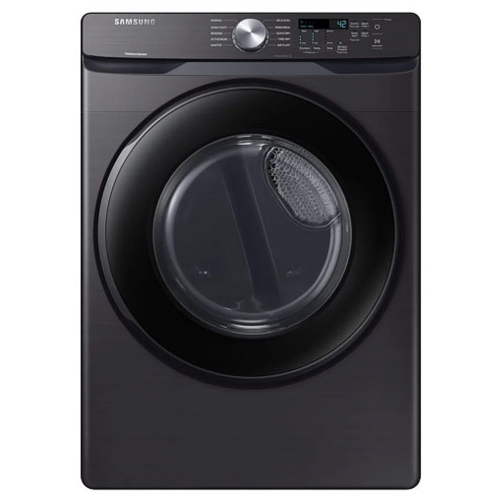 Samsung DVE45T6005V - DVE45T6005V/AC Electric Dryer, 7.5 cu. ft. Dryer Capacity, 5 Temperature Settings, Stackable, Steel Drum, Wifi Enabled, Black Stainless Steel colour