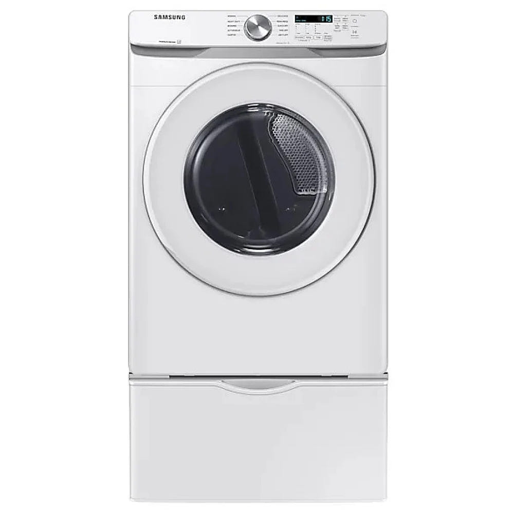Samsung DVE45T6005W - DVE45T6005W/AC Electric Dryer, 7.5 cu. ft. Dryer Capacity, 5 Temperature Settings, Stackable, Steel Drum, White colour