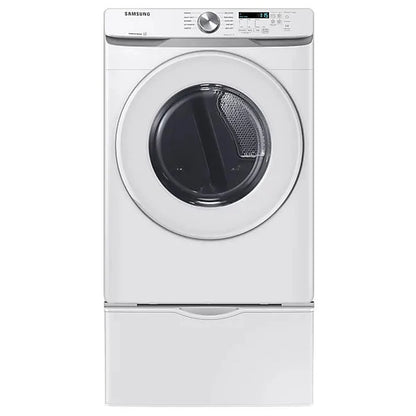Samsung DVE45T6005W - DVE45T6005W/AC Electric Dryer, 7.5 cu. ft. Dryer Capacity, 5 Temperature Settings, Stackable, Steel Drum, White colour