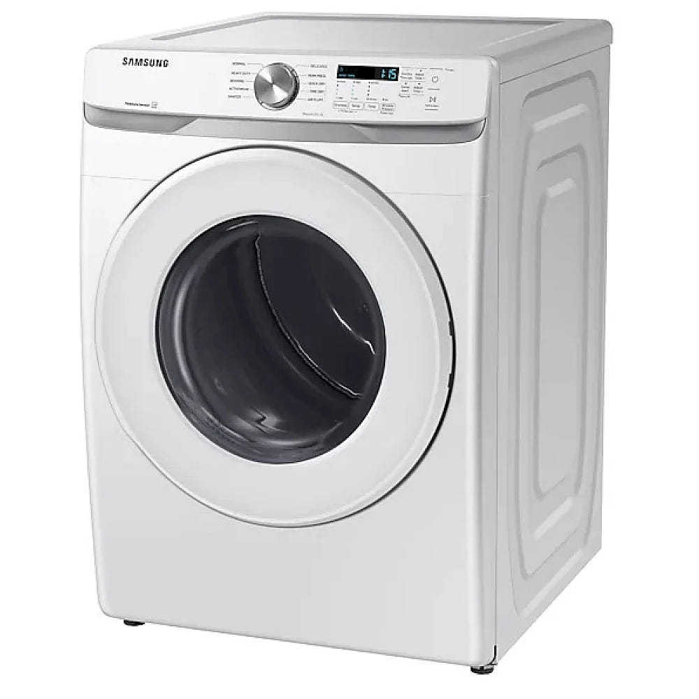Samsung DVE45T6005W - DVE45T6005W/AC Electric Dryer, 7.5 cu. ft. Dryer Capacity, 5 Temperature Settings, Stackable, Steel Drum, White colour