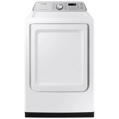Samsung DVE47CG3500WAC Electric Dryer, 7.4 cu. ft. Dryer Capacity, 10 Dry Cycles, 4 Temperature Settings, Porcelain Drum, Wifi Enabled, White colour