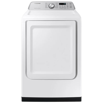 Samsung DVE47CG3500WAC Electric Dryer, 7.4 cu. ft. Dryer Capacity, 10 Dry Cycles, 4 Temperature Settings, Porcelain Drum, Wifi Enabled, White colour