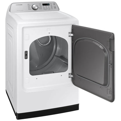 Samsung DVE47CG3500WAC Electric Dryer, 7.4 cu. ft. Dryer Capacity, 10 Dry Cycles, 4 Temperature Settings, Porcelain Drum, Wifi Enabled, White colour